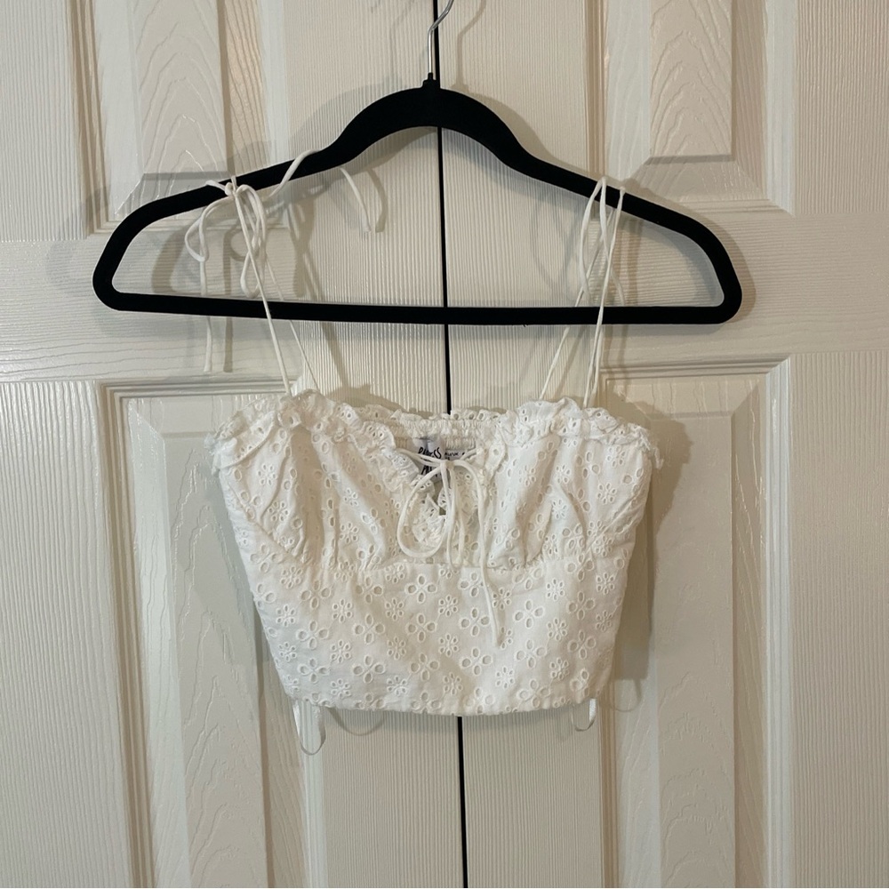 Princess Polly White Eyelet Camisole Broiderie Anglais